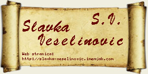 Slavka Veselinović vizit kartica